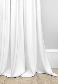 Menton, Pure White - Made to Measure Curtains